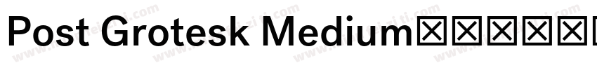 Post Grotesk Medium字体转换